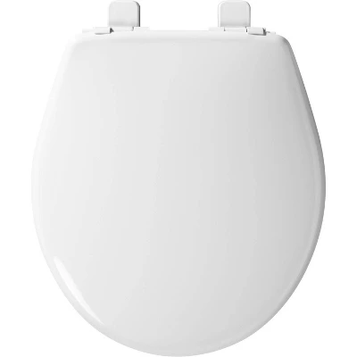 Mayfair By Bemis Little2Big Never Loosens Round Plastic Children's Potty Training Toilet Seat With Slow Close Hinge - White 6 Mayfair By Bemis Little2Big Never Loosens Round Plastic Children's Potty Training Toilet Seat With Slow Close Hinge - White - Image 4