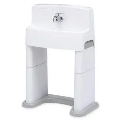 Delta Children PerfectSize 3-in-1 Convertible Sink, Step Stool And Bath Toy For Toddlers/Kids' Perfect For Potty Training - White/Gray -Graco Sales GUEST 623435f7 6a5f 41d0 9203 9355e134a5fe