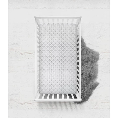 Bacati - Love/Hearts Muslin 4 Pc Toddler Bedding Set, Gray 8 Bacati - Love/Hearts Muslin 4 Pc Toddler Bedding Set, Gray - Image 6