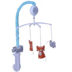 Bacati - Jungle Safari Aqua Orange Gray 10 Pc Crib Bedding Set With Long Rail Guard Cover -Graco Sales GUEST 63341a1c 7b74 4f07 8f4a de5449323e5a