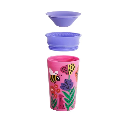 Munchkin Miracle 360° Wild Love Sippy Cup - 2pk - 9oz Total Lemur/Bee 4 Munchkin Miracle 360° Wild Love Sippy Cup - 2pk - 9oz Total Lemur/Bee - Image 2