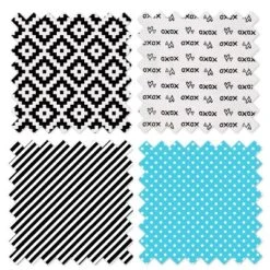 Bacati - Love Aztec Print Black Turquoise 10 Pc Crib Bedding Set With Long Rail Guard Cover -Graco Sales GUEST 63a39f86 88fa 4c2f 8391 2d57cf9b65e5 2