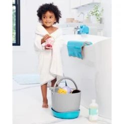 Skip Hop Moby Stowaway Bath Toy Bucket - Gray -Graco Sales GUEST 63ee562e ee5d 4f76 8066 d96ea43a28e1