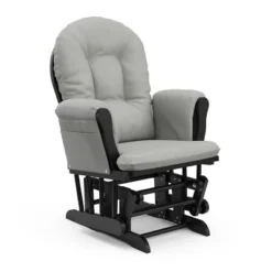 Storkcraft Hoop Glider And Ottoman - Black Frame/Light Gray Fabric -Graco Sales GUEST 64457f32 d3e5 497a 884c 1d30fedf1094