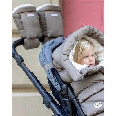 7AM Enfant Stroller Warmmuffts With Zipper - Chestnut 5 7AM Enfant Stroller Warmmuffts With Zipper - Chestnut - Image 3