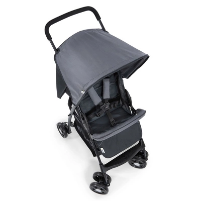 Hauck Sport T13 Lightweight Compact Foldable Stroller Pushchair With UV Protected Canopy And Swiveling And Lockable Front Wheels, Charcoal Stone 4 Hauck Sport T13 Lightweight Compact Foldable Stroller Pushchair With UV Protected Canopy And Swiveling And Lockable Front Wheels, Charcoal Stone - Image 2