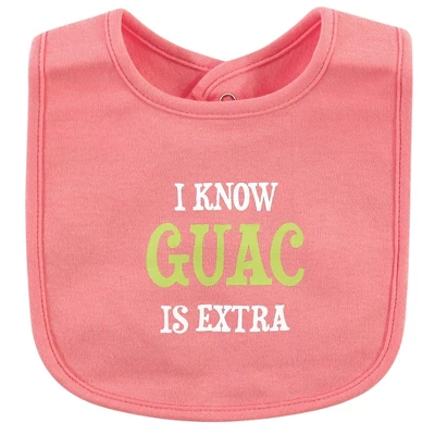 Hudson Baby Infant Girl Cotton Bibs, Food Puns Girl, One Size 10 Hudson Baby Infant Girl Cotton Bibs, Food Puns Girl, One Size - Image 8