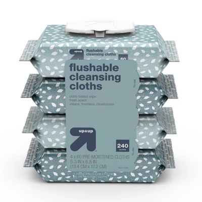 Flushable Cleaning Cloths - Fresh Scent - Up & Up™ 14 Flushable Cleaning Cloths - Fresh Scent - Up & Up™ - Image 12