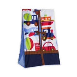 Bacati - Transportation Blue Navy Green Red Orange 10 Pc Crib Bedding Set With Long Rail Guard Cover -Graco Sales GUEST 6631d157 3d4a 402d ab94 cffd5993c376