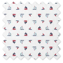 Bacati - Little Sailor Boys Whales/Boats Muslin 4 Pc Toddler Bedding Set -Graco Sales GUEST 66cc65a6 133b 4b16 8e22 bacccb6c19eb 1