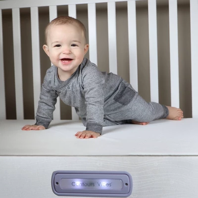 Contours Vibes 2-Stage Soothing Vibrations Crib Mattress And Toddler Mattress - White 15 Contours Vibes 2-Stage Soothing Vibrations Crib Mattress And Toddler Mattress - White - Image 13