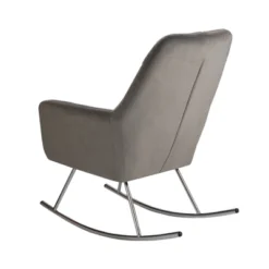 Gift Mark Deluxe Adult Rocking Chair With Chrome Legs - Gray -Graco Sales GUEST 69b18b1b 0615 409c b3b6 608e7ea5b03f