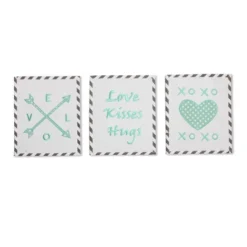 Bacati - Love Gray Mint 10 Pc Crib Bedding Set With Long Rail Guard Cover -Graco Sales GUEST 6a41cb96 2fe4 4e81 8635 ee550abc7e28