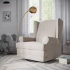 Storkcraft Serenity Wingback Upholstered Reclining Glider With USB Charging Port -Graco Sales GUEST 6cd2d6d9 a79d 463c 848a ba1bcc7e45d7