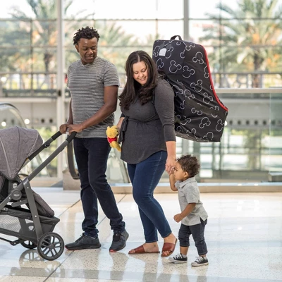 Disney Baby J.L. Childress Ultimate Padded Backpack Car Seat Travel Bag Mickey Black 6 Disney Baby J.L. Childress Ultimate Padded Backpack Car Seat Travel Bag Mickey Black - Image 4