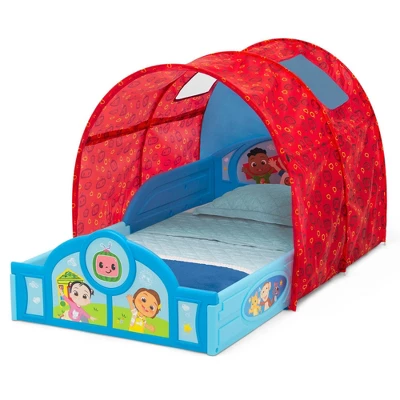 Delta Children CoComelon Sleep And Play Toddler Bed With Tent 4 Delta Children CoComelon Sleep And Play Toddler Bed With Tent - Image 2