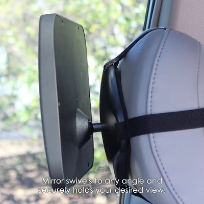 Lusso Gear Baby Backseat Car Mirror For Rear Facing Car Seats, Extra Wide, Stable And Shatterproof 5 Lusso Gear Baby Backseat Car Mirror For Rear Facing Car Seats, Extra Wide, Stable And Shatterproof - Image 3