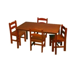 5pc Kids' Rectangle Table And Chair Set - Gift Mark -Graco Sales GUEST 7170df26 dacc 470f 8f08 a8c887975a6b