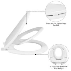 Toddlers & Adult Round Toilet Seat With Built-in Potty Training Seat Slow-Close -Graco Sales GUEST 71fa4a9a 79df 4e5b 828c 9b49649071a0