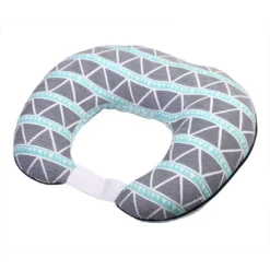 Bacati - 3 Pc Liam Aztec Aqua/Navy Large Triangles Muslin Hugster Feeding & Infant Support Nursing Pillow With 2 Removable Zippered Covers -Graco Sales GUEST 72c9f86b 7d28 49ef b7e0 cfd6d5277845