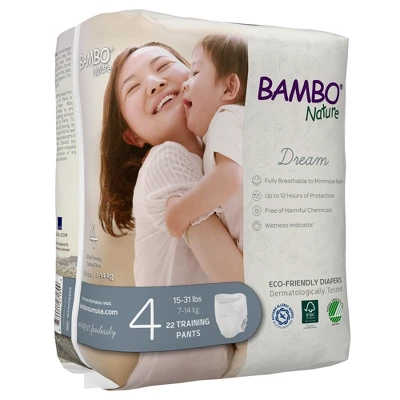 Bambo Nature Dream Toddler Toddler Training Pants Size 4 15 To 31 Lbs. 1000016929, 66 Ct 4 Bambo Nature Dream Toddler Toddler Training Pants Size 4 15 To 31 Lbs. 1000016929, 66 Ct - Image 2