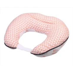 Bacati - 3 Pc Olivia Tribal Coral/Navy Feathers/Triangles Muslin Hugster Feeding & Infant Support Nursing Pillow With 2 Removable Zippered Covers -Graco Sales GUEST 78149504 2022 40f8 b78b 48099af6b00d