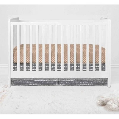 Bacati - Woodlands Forest Animals Beige/Grey 4 Pc Crib Bedding Set With Diaper Caddy 7 Bacati - Woodlands Forest Animals Beige/Grey 4 Pc Crib Bedding Set With Diaper Caddy - Image 5