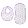 Bacati - Petals/Floral Muslin 4 Pc Set Of Bibs & Burp Cloths Set Lilac -Graco Sales GUEST 7894a6bd 8e27 47ee abfa 64e8e2497db9