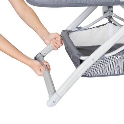 Baby Trend Quick-Fold 2-in-1 Rocking Portable Bassinet - Shadow Stone Gray 4 Baby Trend Quick-Fold 2-in-1 Rocking Portable Bassinet - Shadow Stone Gray - Image 2