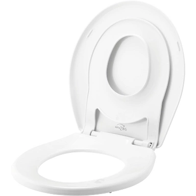 Mayfair By Bemis Little2Big Never Loosens Round Plastic Children's Potty Training Toilet Seat With Slow Close Hinge - White 4 Mayfair By Bemis Little2Big Never Loosens Round Plastic Children's Potty Training Toilet Seat With Slow Close Hinge - White - Image 2