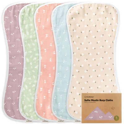 KeaBabies 5pk Organic Softe Muslin Burp Cloths For Baby Girls And Boys, Large Absorbent Burping Cloths For Babies, Baby Burp Clothes 15 KeaBabies 5pk Organic Softe Muslin Burp Cloths For Baby Girls And Boys, Large Absorbent Burping Cloths For Babies, Baby Burp Clothes - Image 13