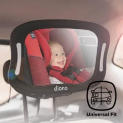 Diono Easy View XXL Baby Car Mirror, Extra Wide View, For Rear Facing Infant, LED Night Light, Black -Graco Sales GUEST 7b70ea08 5422 4490 bfe2 ad247ab3265c