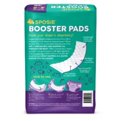 Sposie Booster Pads For Overnight Diaper Leak Protection - 180ct