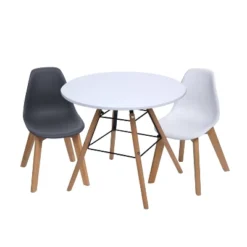 3pc Modern Kids' Round Table And Chair Set - Gift Mark -Graco Sales GUEST 7da3cabe 46e5 48d1 a945 b8787e7812f7