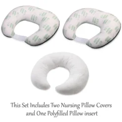 Bacati - 3 Pc Noah Tribal Mint/Navy Feathers/Triangles Muslin Hugster Feeding & Infant Support Nursing Pillow With 2 Removable Zippered Covers -Graco Sales GUEST 7dc79c93 65e5 4927 9ce9 8ab94070fee0