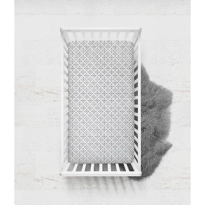 Bacati - Love/Hearts Muslin 4 Pc Toddler Bedding Set, Black 8 Bacati - Love/Hearts Muslin 4 Pc Toddler Bedding Set, Black - Image 6