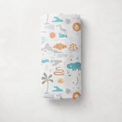 Jungle Safari Boys Aqua/Orange 2 Pack Muslin Swaddling Blanket 10 Jungle Safari Boys Aqua/Orange 2 Pack Muslin Swaddling Blanket -Graco Sales GUEST 800c731e c23e 4762 abbb 6d1fb3ca2141