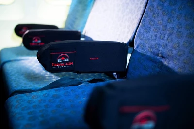 Travel Arm Guard Airplane Armrest Covers | 2 Sleeves In The Package, Black 4 Travel Arm Guard Airplane Armrest Covers | 2 Sleeves In The Package, Black - Image 2