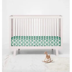 Bacati - Mint Dots Muslin 100 Percent Cotton Universal Baby US Standard Crib Or Toddler Bed Fitted Sheet -Graco Sales GUEST 85869368 c42f 47f6 a29f 6217dc6e0ebf