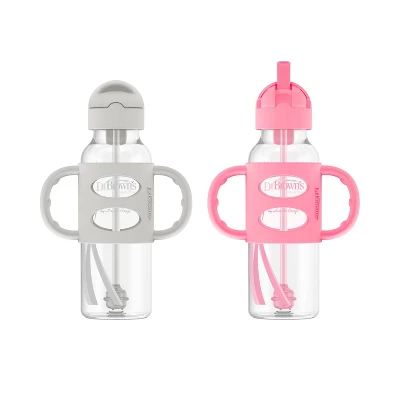 Dr. Brown's 2pk Sippy Straw Baby Bottle With Handles - 8oz 13 Dr. Brown's 2pk Sippy Straw Baby Bottle With Handles - 8oz - Image 11