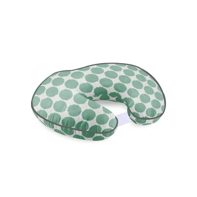 Bacati - 3 Pc Ikat Zigzag Mint Dots Muslin Hugster Feeding & Infant Support Nursing Pillow Nursing Pillow With Insert 5 Bacati - 3 Pc Ikat Zigzag Mint Dots Muslin Hugster Feeding & Infant Support Nursing Pillow Nursing Pillow With Insert - Image 3