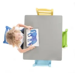 5pc Kids' Wood Table And Chair Set Green/Blue/Gray - Humble Crew -Graco Sales GUEST 878622f0 c2c6 412c 8365 6413403a190d