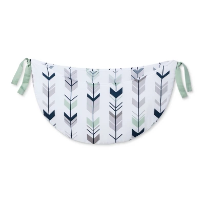 Sweet Jojo Designs Crib Bedding Set - Navy & Mint Mod Arrow - 11pc 7 Sweet Jojo Designs Crib Bedding Set - Navy & Mint Mod Arrow - 11pc - Image 5
