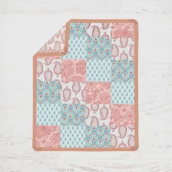 Bacati - Paisley Sophia Coral Aqua 3 Pc Crib Bedding Set -Graco Sales GUEST 88c7f516 59a3 4f3b 8b21 a5681d88aed7 1