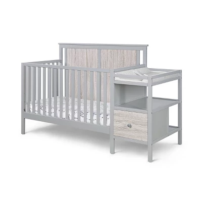 Suite Bebe Connelly 4-in-1 Convertible Crib And Changer Combo - Gray/Rockport Gray 3 Suite Bebe Connelly 4-in-1 Convertible Crib And Changer Combo - Gray/Rockport Gray