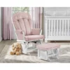 Suite Bebe Victoria Glider And Ottoman - White Wood And Pink Fabric 2 Suite Bebe Victoria Glider And Ottoman - White Wood And Pink Fabric -Graco Sales GUEST 8ab35557 2b38 49de 9aea d528b3a844c8