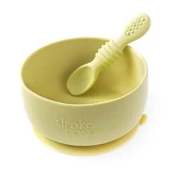 Simka Rose Silicone Baby Bowl And Spoon Set -Graco Sales GUEST 8e878360 4fed 4b50 aaa7 e3936cc14638