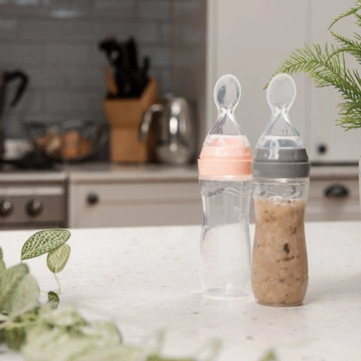 Haakaa Baby Feeding Spoon - Gray 3 Haakaa Baby Feeding Spoon - Gray