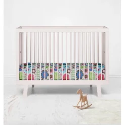 Bacati - Botanical Floral With Birds Pink Multicolor 100 Percent Cotton Universal Baby US Standard Crib Or Toddler Bed Fitted Sheet -Graco Sales GUEST 90dc9faf ac2b 48b9 ba6c 915a176cc042