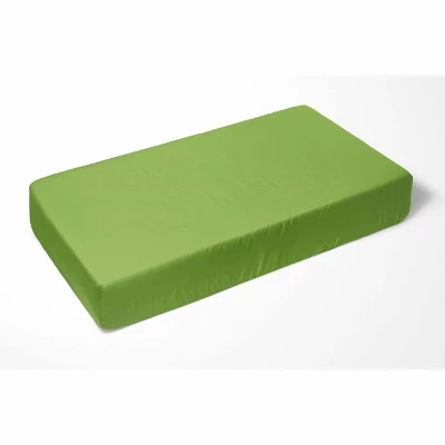 Bacati - Mod Dots Stripes Green Yellow Beige Brown 4 Pc Crib Bedding Set With Diaper Caddy 4 Bacati - Mod Dots Stripes Green Yellow Beige Brown 4 Pc Crib Bedding Set With Diaper Caddy - Image 2